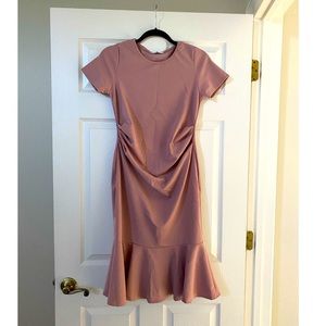 Fitted Pink Maternity Dress
